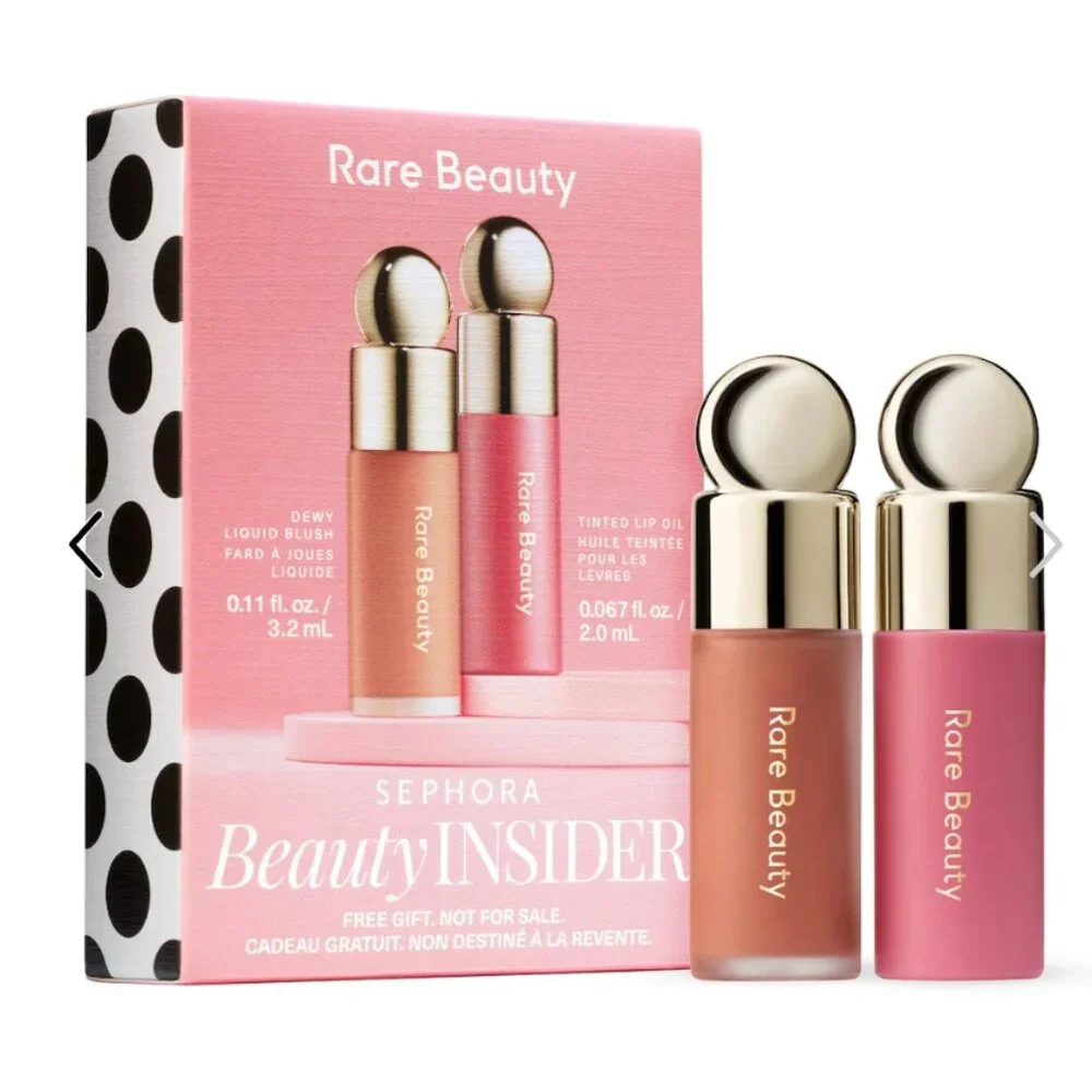 NWT Rare Beauty Soft Pinch Mini Set Hope Lip Oil Virtue Blush